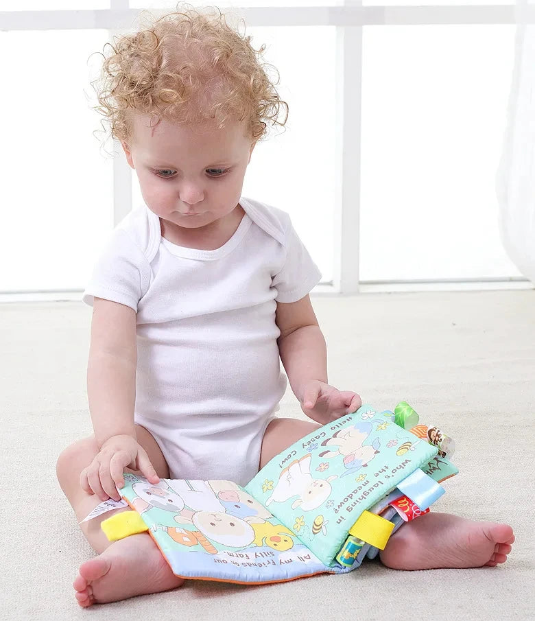 Soft Baby Cloth Animal Book | Engaging Sensory Learning Toy