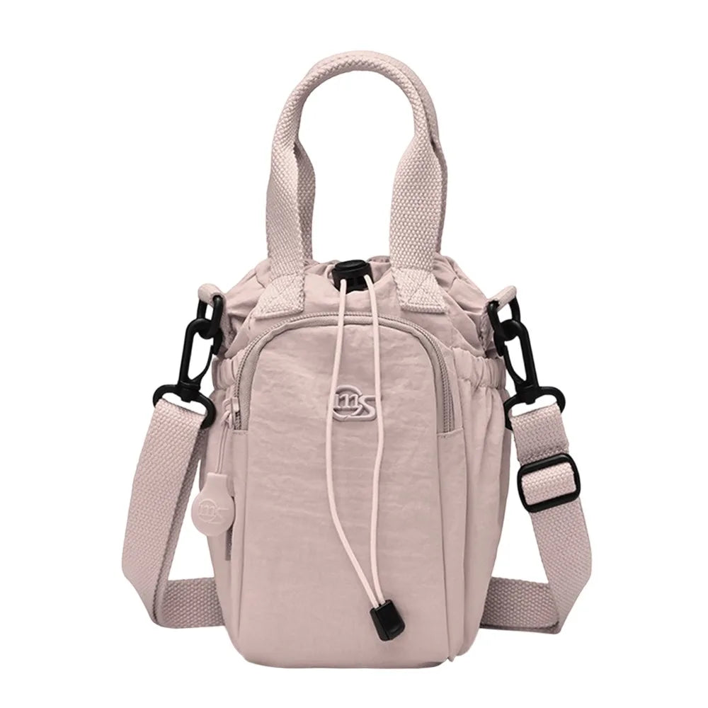Women's Water-Resistant Crossbody Bag with Phone Pocket & Bottle Holder