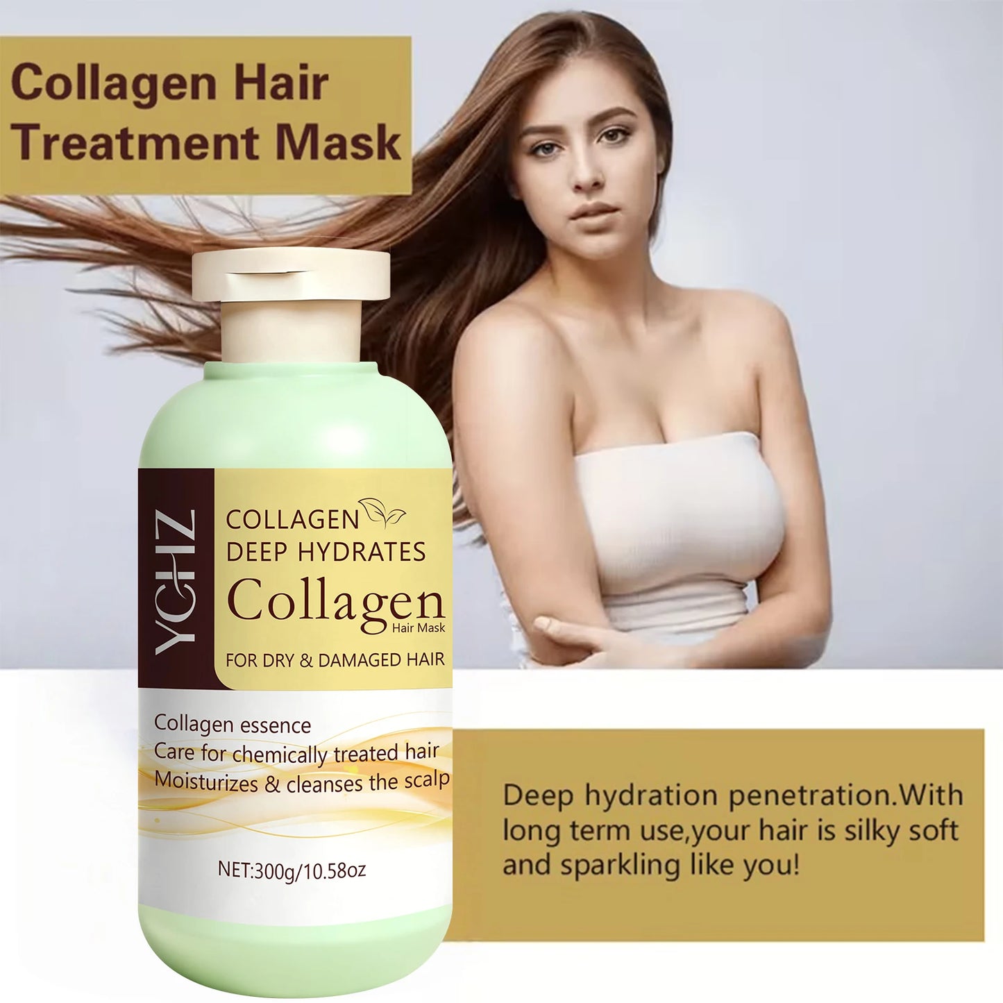 Collagen Hair Mask 300g | Nourishing Plant-Based Hair Care