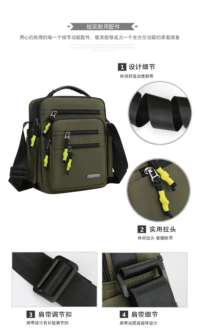 Bandolera de viaje multifuncional para hombre | Elegante y duradera