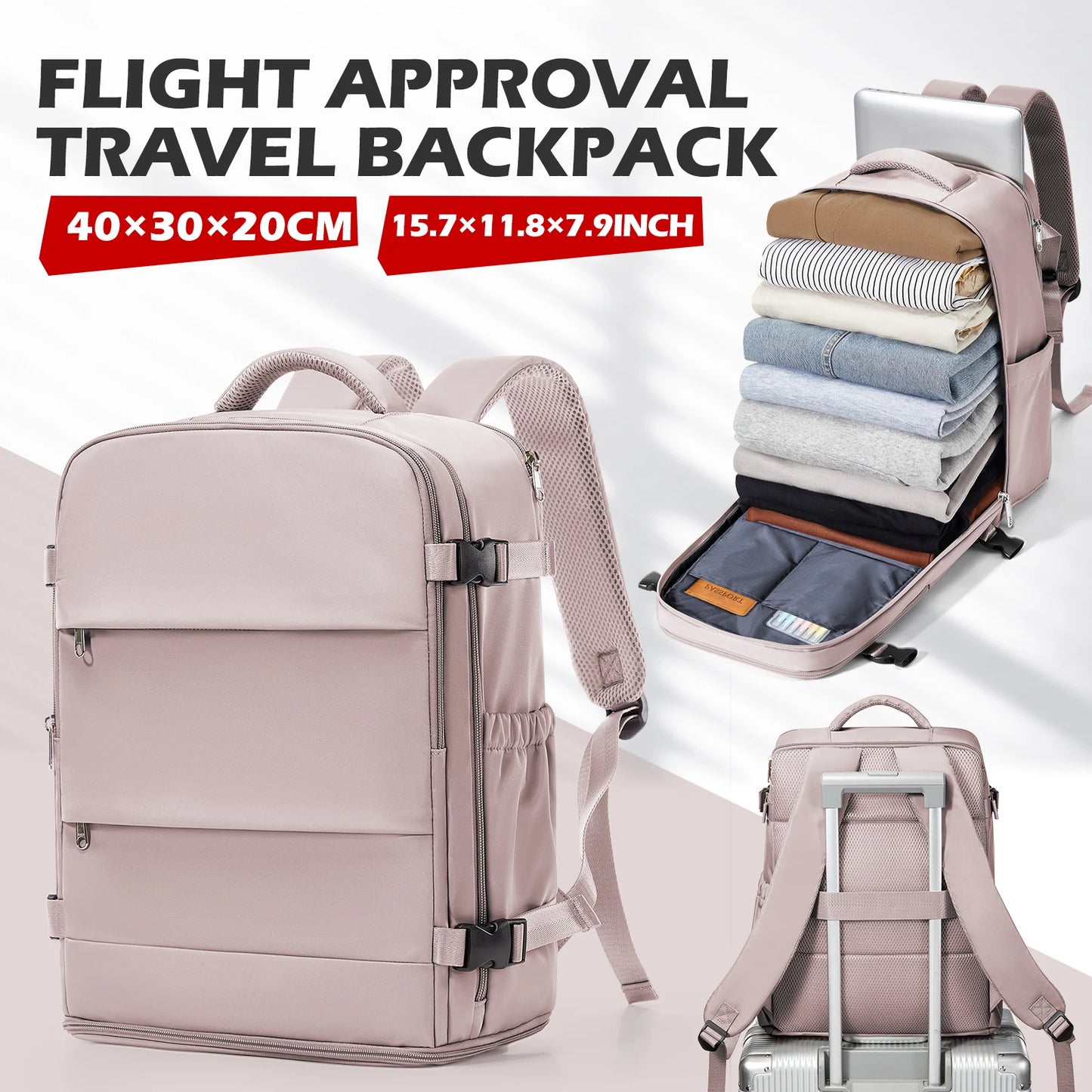 Versatile Travel Backpack for Cabin Luggage | Ideal for Work & Leisure