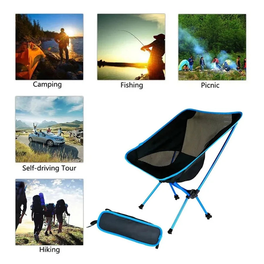 Portable Lightweight Folding Chair | Perfect for Fishing & Camping