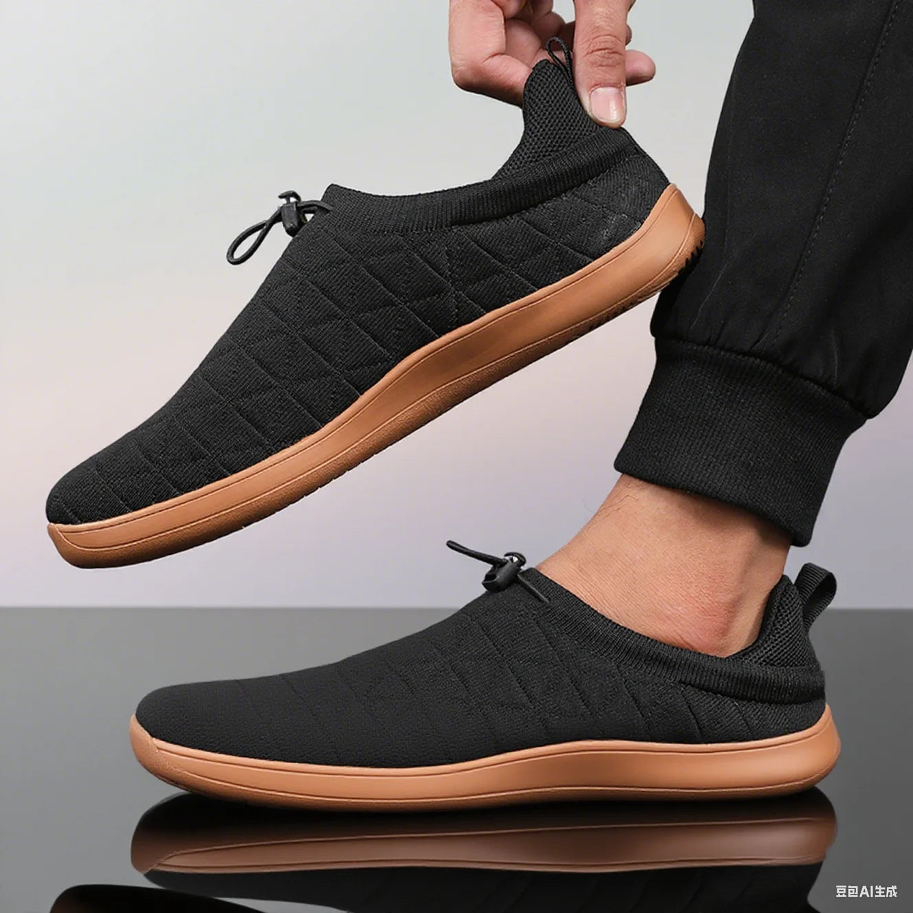 Minimalist Grey Sports Shoes for Daily Comfort | Unisex Slip-In