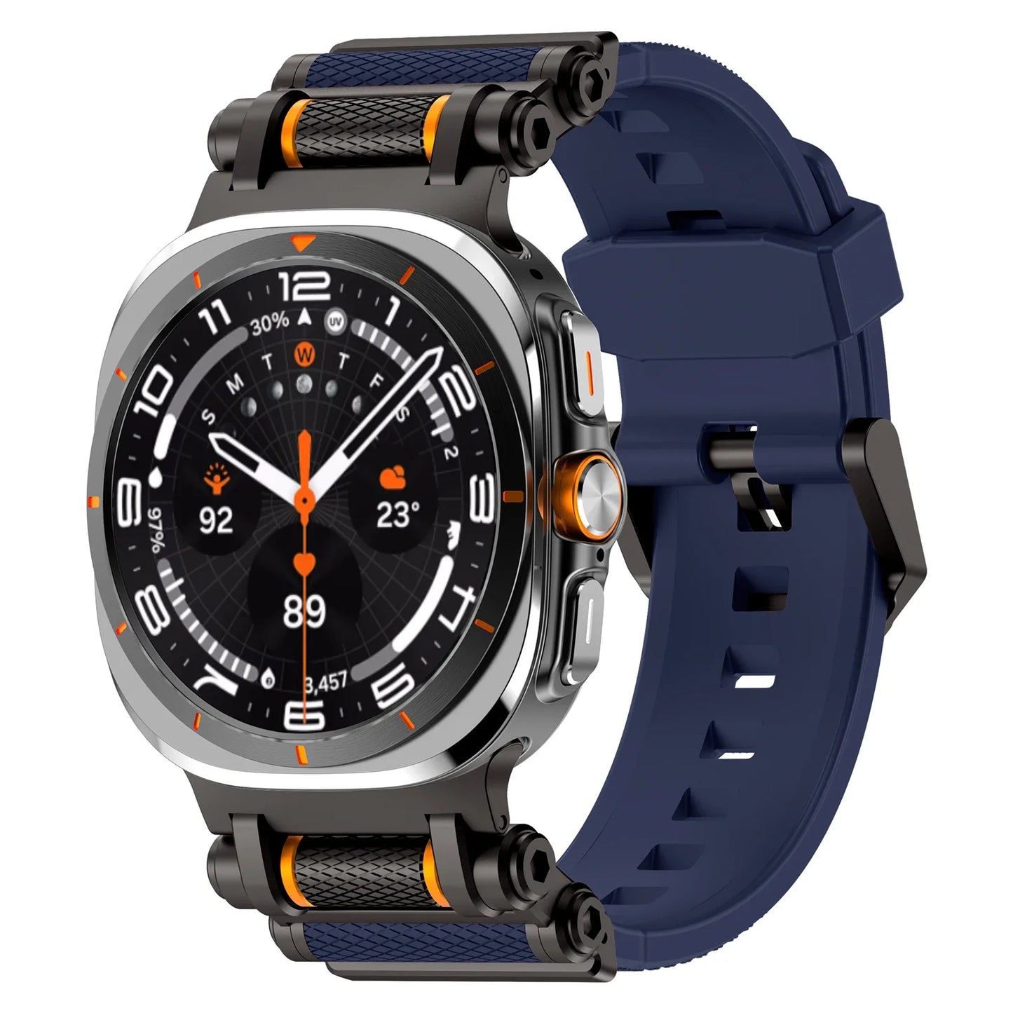 Luxury Silicone Sport Band for Galaxy Watch Ultra 47mm | No Gaps Design