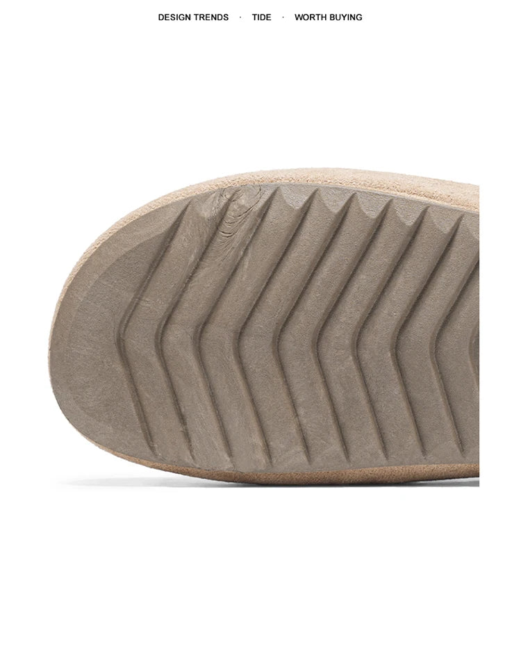 Comfortable Unisex Leather Slip-On Mules | Summer & Spring Flats