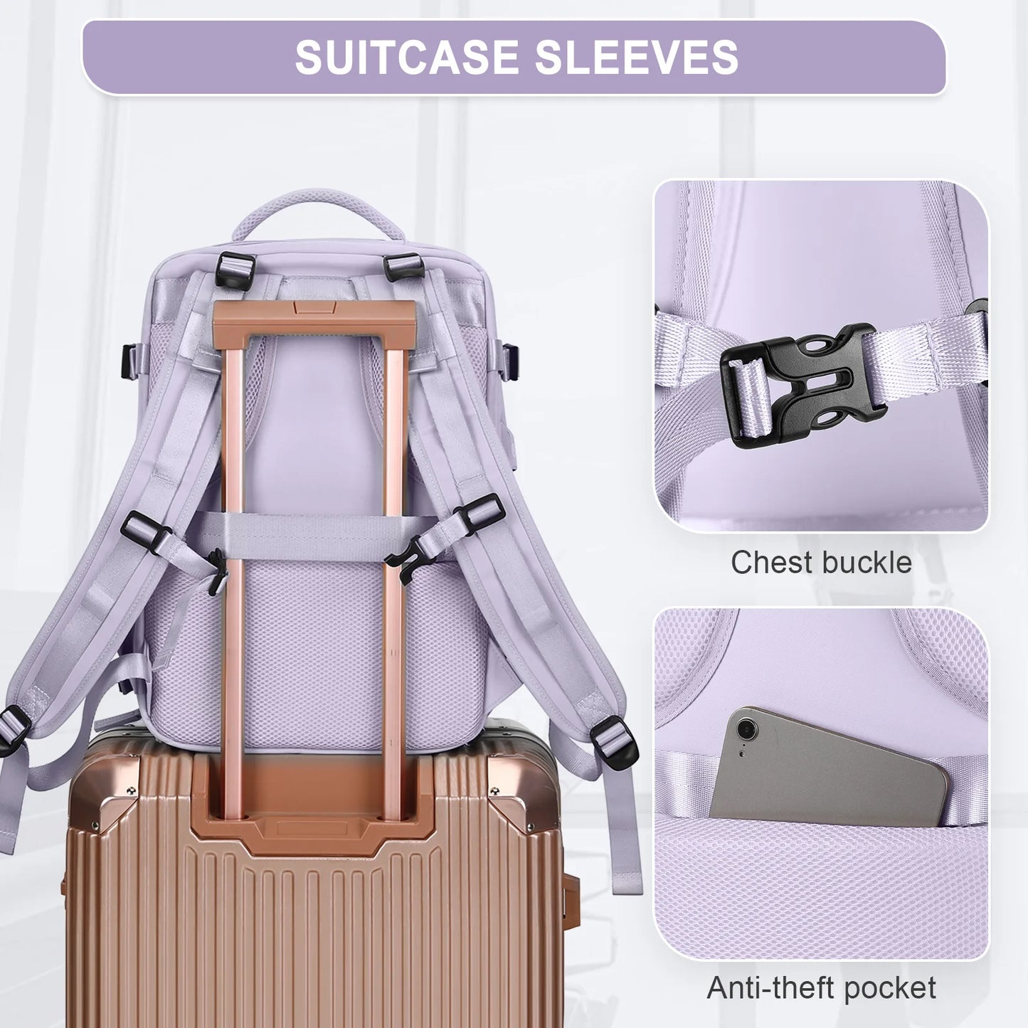 Stylish Travel Backpack for Women | Flight Approved Daypack