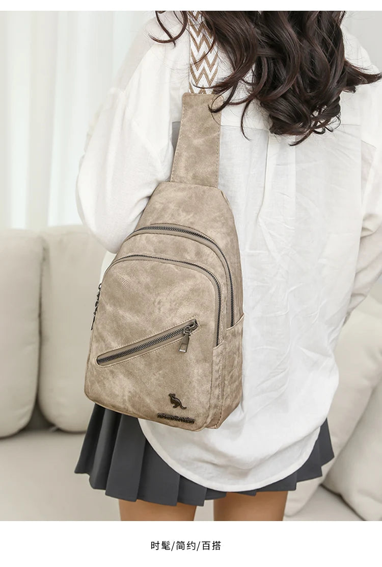 High-Quality Women's Waterproof Chest Bag | Large Capacity Crossbody