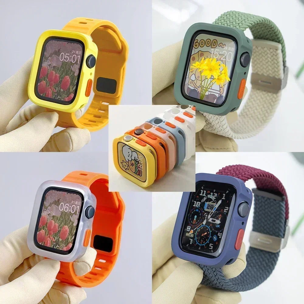 Candy Silicone Case & Strap for All Apple Watch Sizes