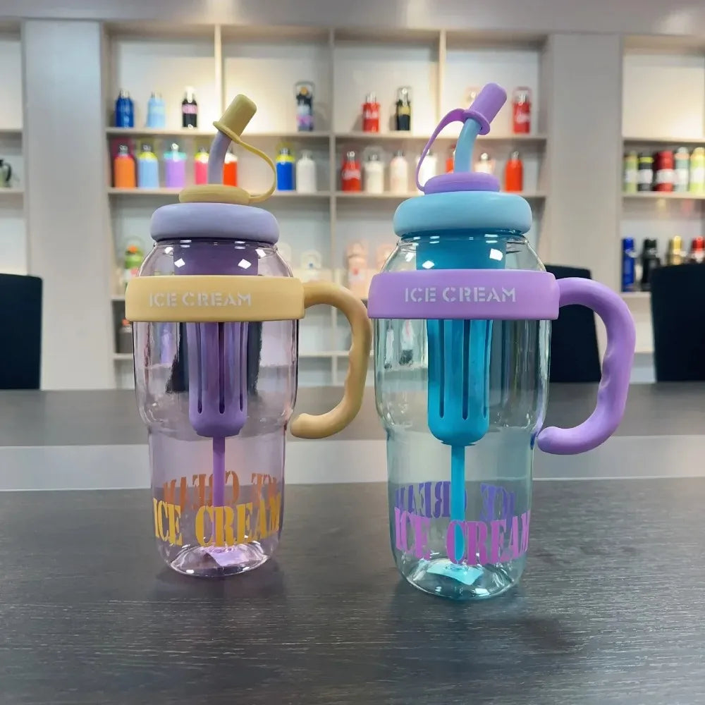 Durable Waterproof Large Capacity Summer Milk Tea Cup with Straw