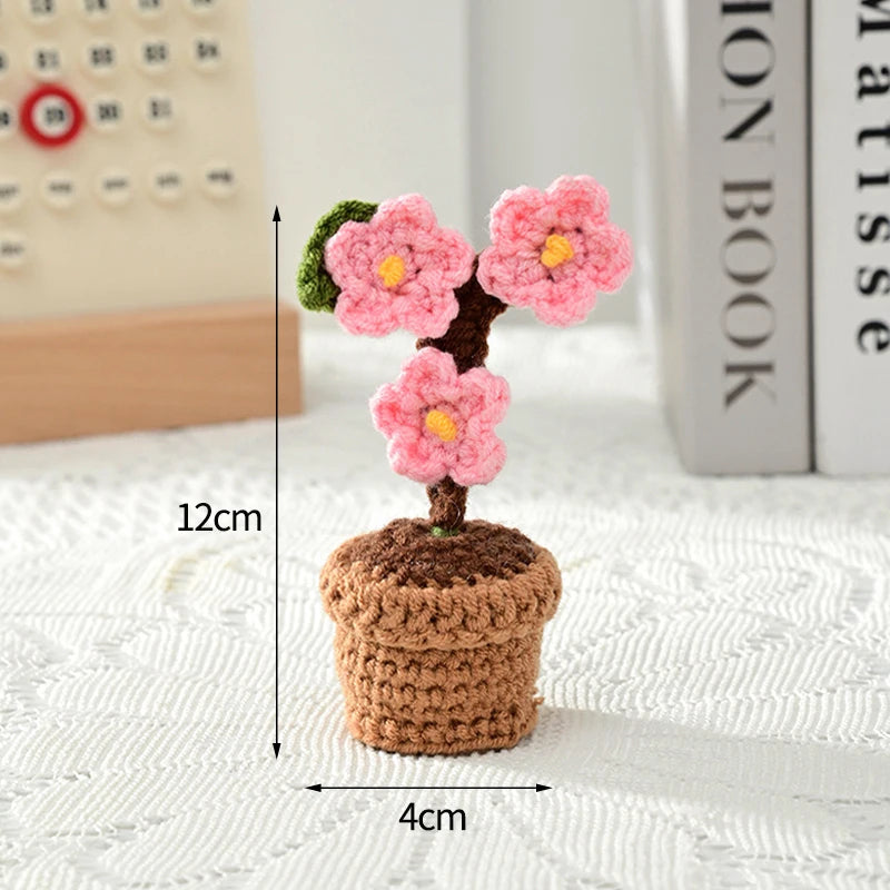 Beautiful Hand-Woven Crochet Flower Pots for Home Décor