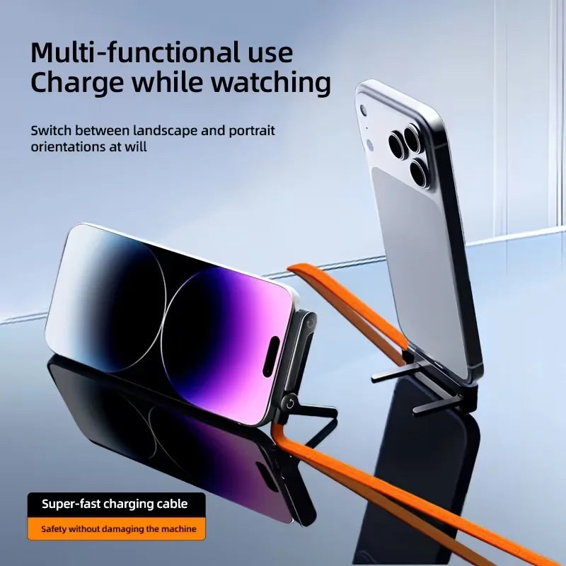 240W Quick Charge Type-C Elbow Cables with Invisible Kickstand