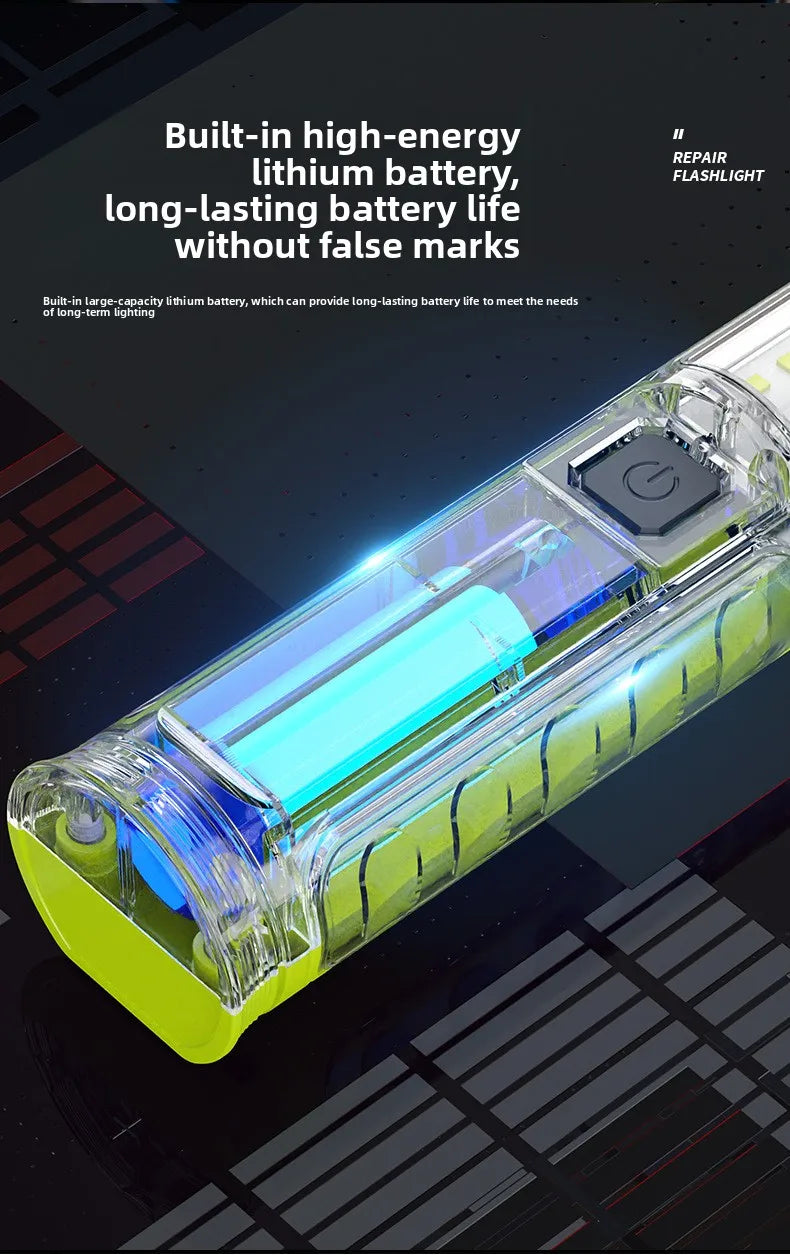 Dual-Side COB Foldable Work Light | Super Bright Emergency Flashlight