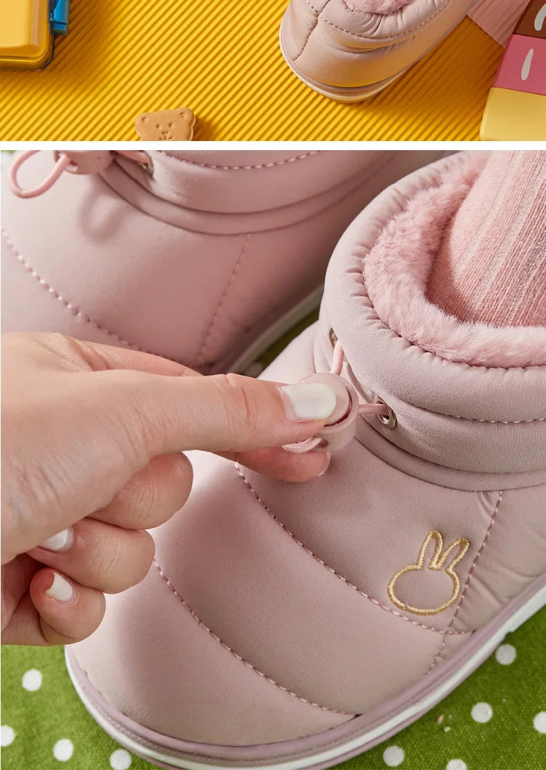 Children's Winter Cartoon Snow Boots | Warm, Waterproof & Non-Slip