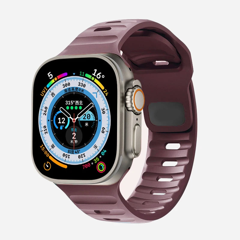 Flexible Silicone Sport Strap for Smartwatches | Comfort & Style