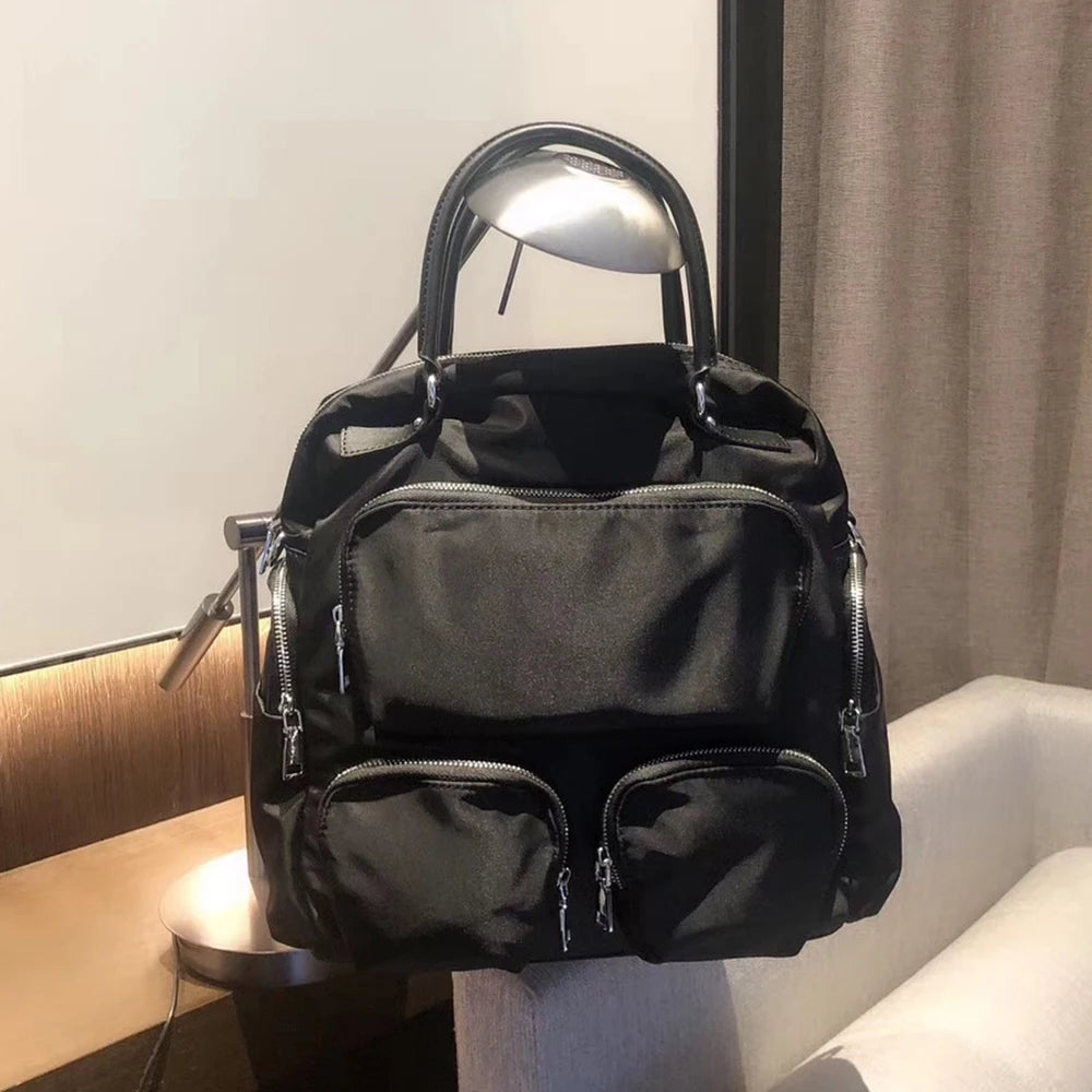 Unisex Korean Nylon Backpack | Versatile Travel & Casual Bag