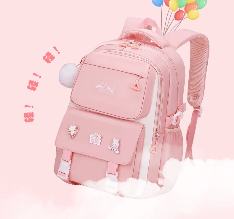 Large Capacity Spine Protection Backpack Set for Students