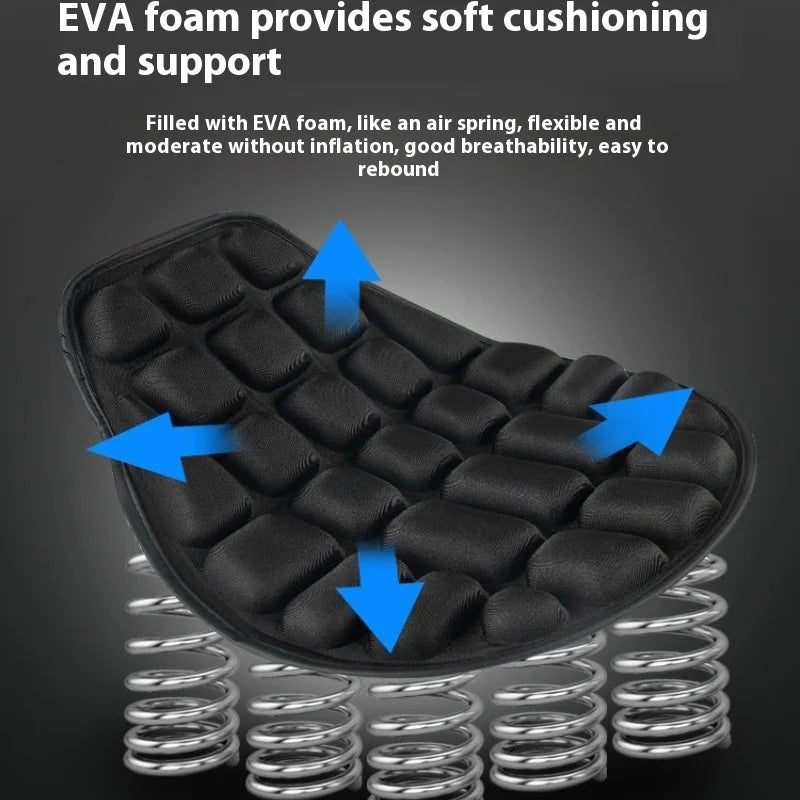 3D Gel Motorcycle Seat Pad | Universal Breathable Cushion