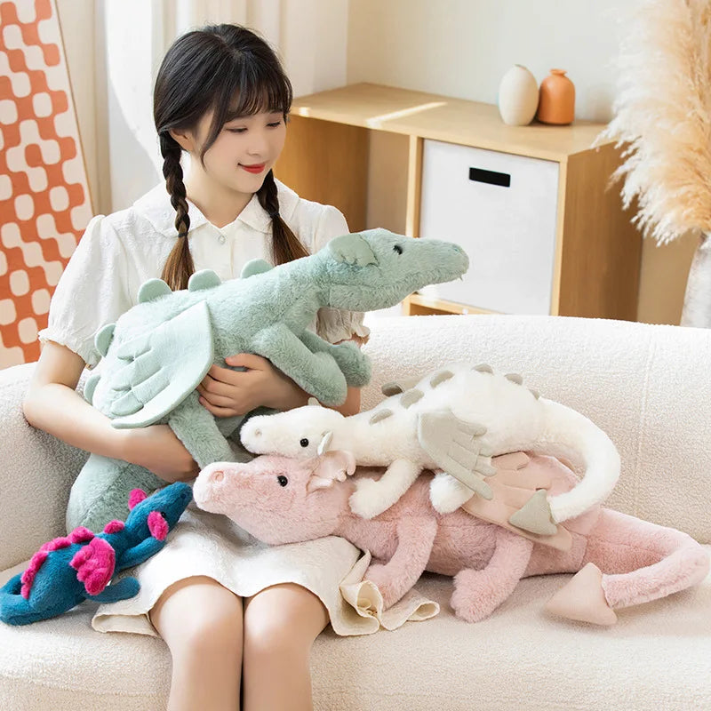 Cute Cartoon Dragon Plush Doll | Adorable Dinosaur Pillow Toy