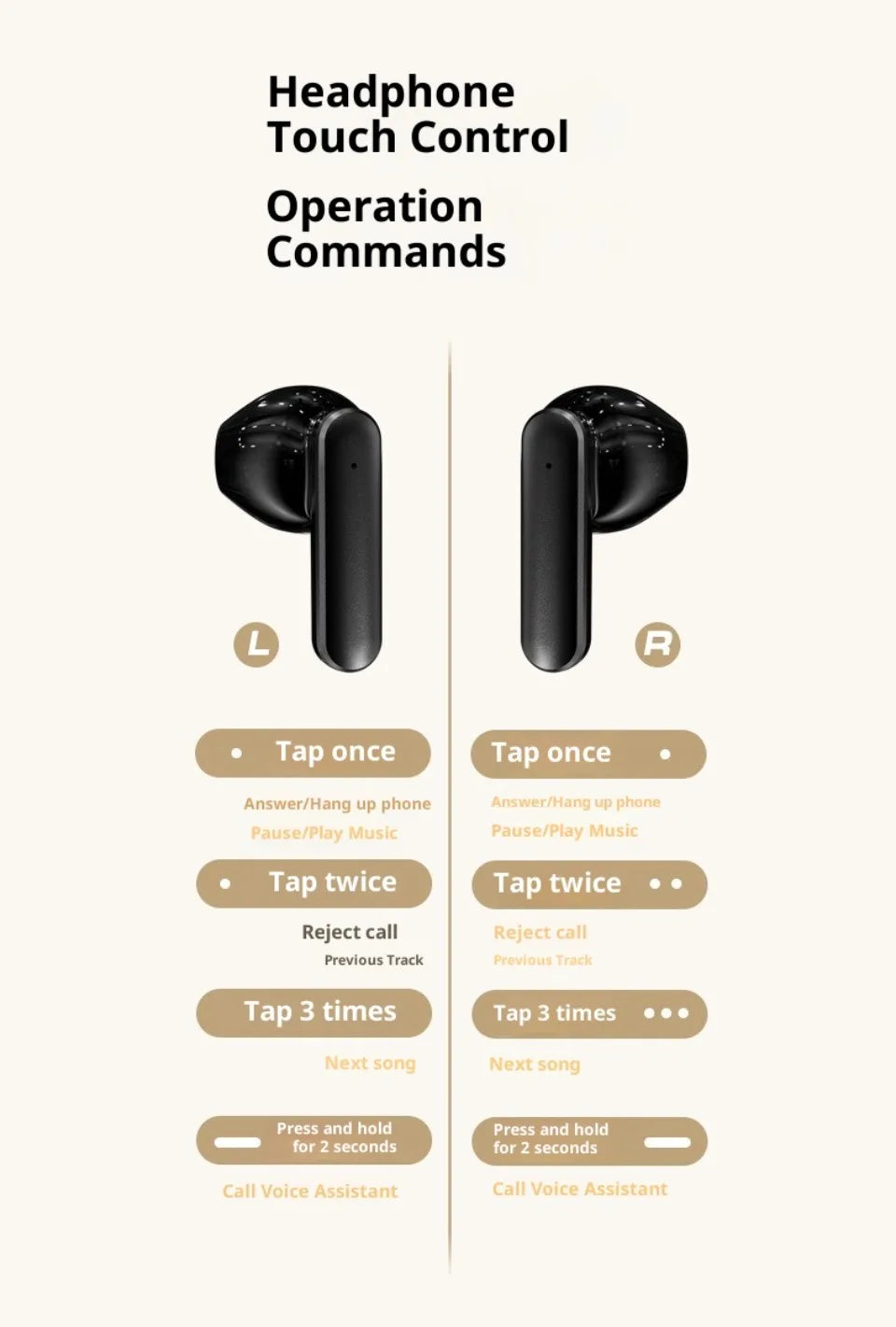 Wireless Bluetooth Noise Cancelling Earbuds | High Sound Quality