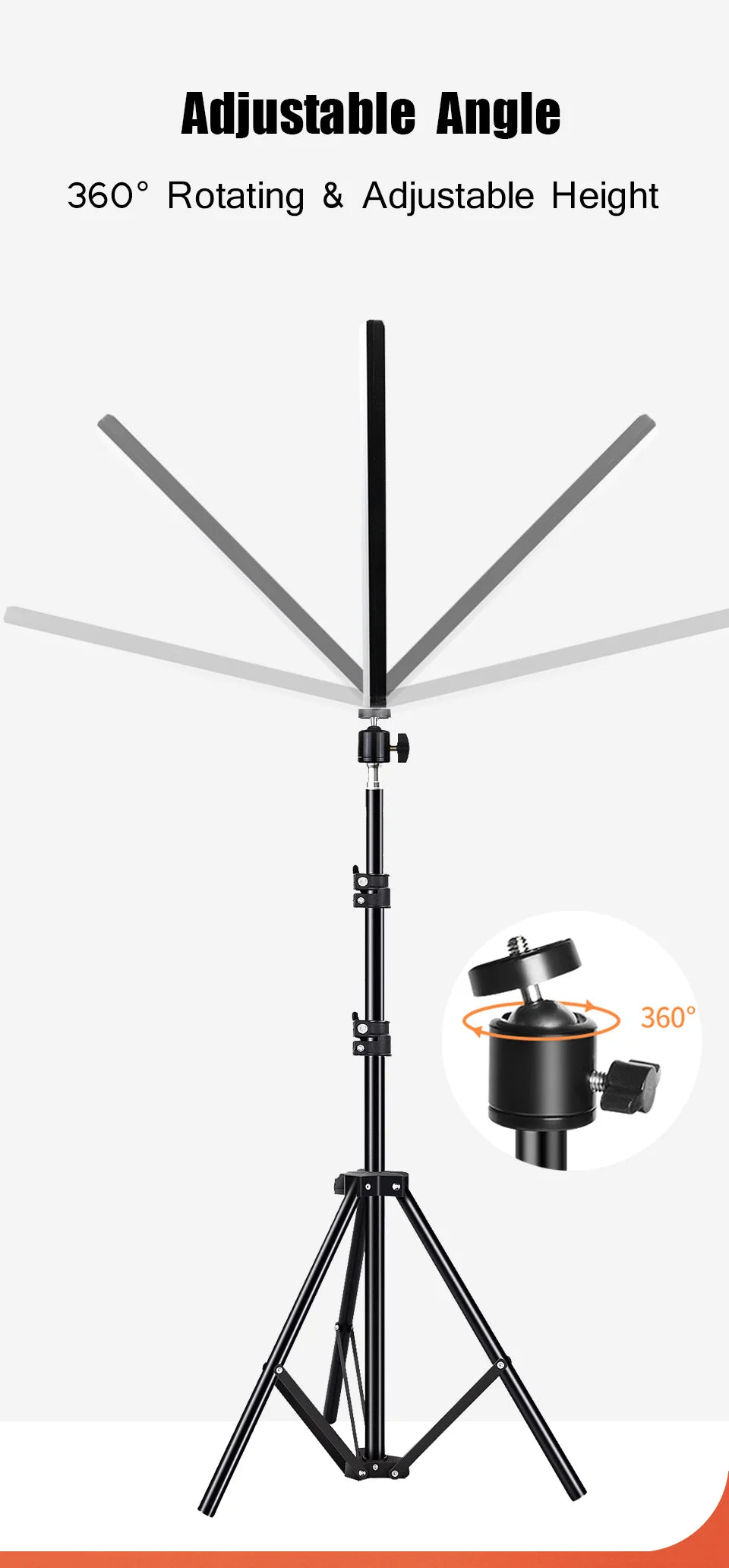 LED Video Lights for Live Streaming & Photography | Adjustable Tripod