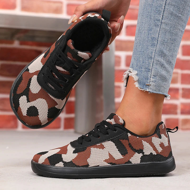 Breathable Mesh Women's Shoes | Comfortable Flat Bottom Sneakers