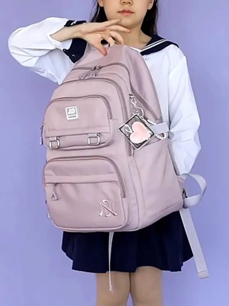 Stylish Pink School Backpack for Girls | Fashion Meets Functionality