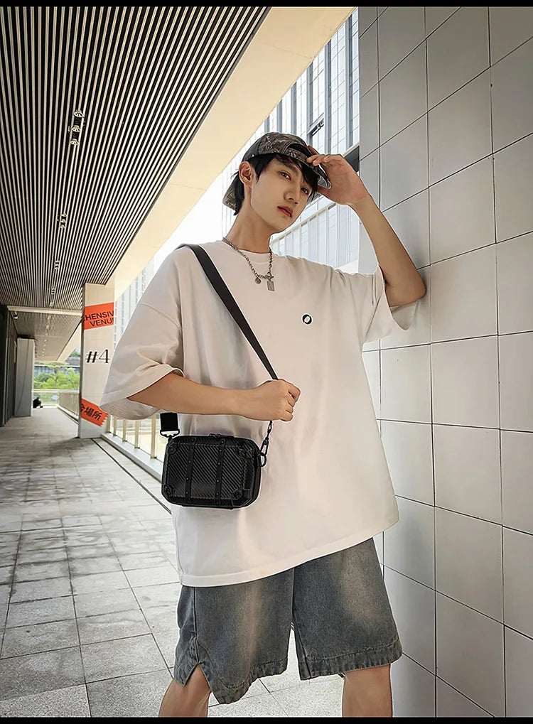 Luxury Mini Messenger Bag for Men | Stylish Pu Leather Crossbody