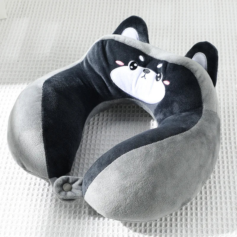 U-Shaped Cartoon Neck Pillow | Perfect for Car & Office Naps