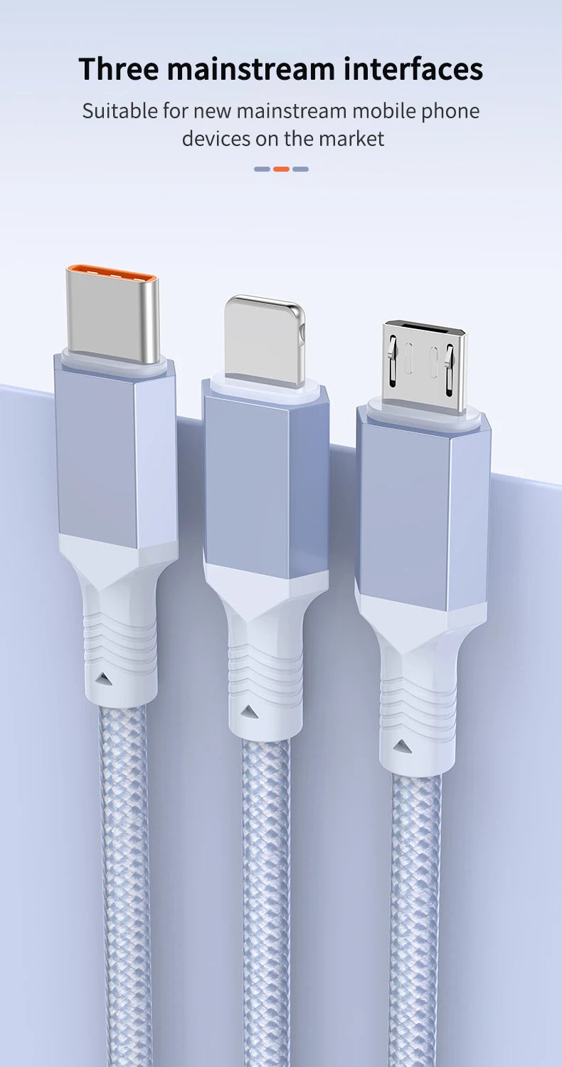 5-in-1 Multi USB Charging Cable | Fast Charger Cord Connector