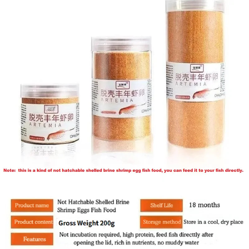 High Protein Brine Shrimp Eggs Fish Feed for Aquatic Life