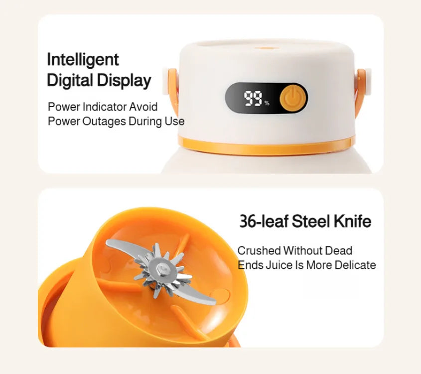 Portable Mini Blender | USB Rechargeable Juicer for Home & Travel