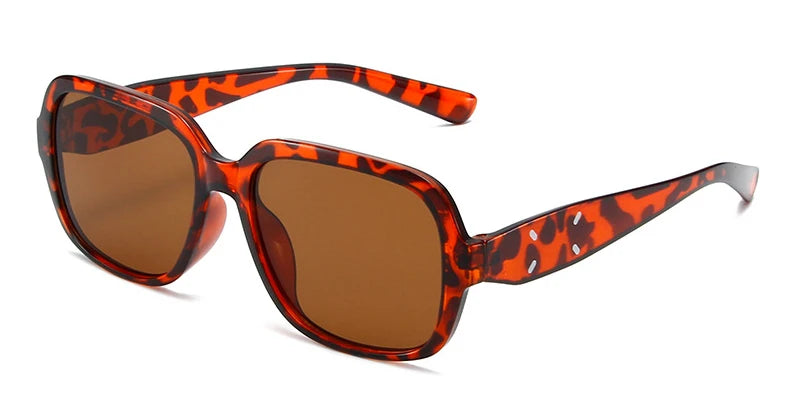 Trendy Retro Black Square Frame Sunglasses for Women & Men