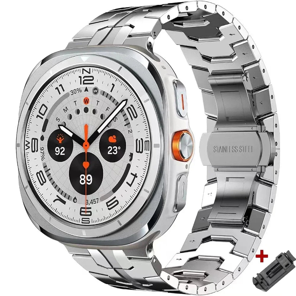 Luxury Titanium Band for Galaxy Watch Ultra 47mm | Metal Bracelet