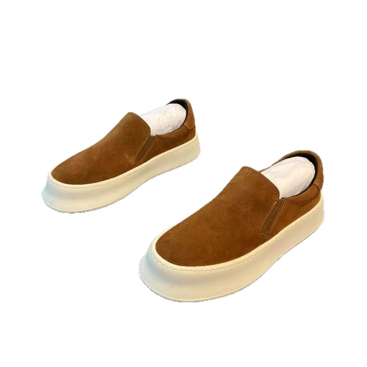Men's Casual Slip-On Shoes | Comfortable Lightweight Leather Footwear