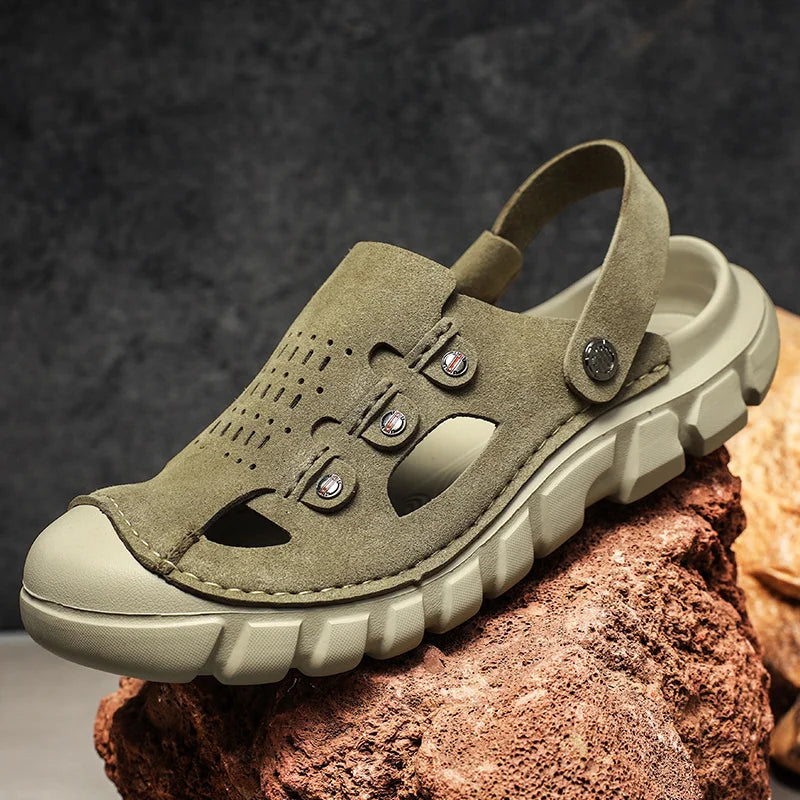 Men’s Two-Way Wearing Hollow Out Sandals | Breathable Summer Footwear