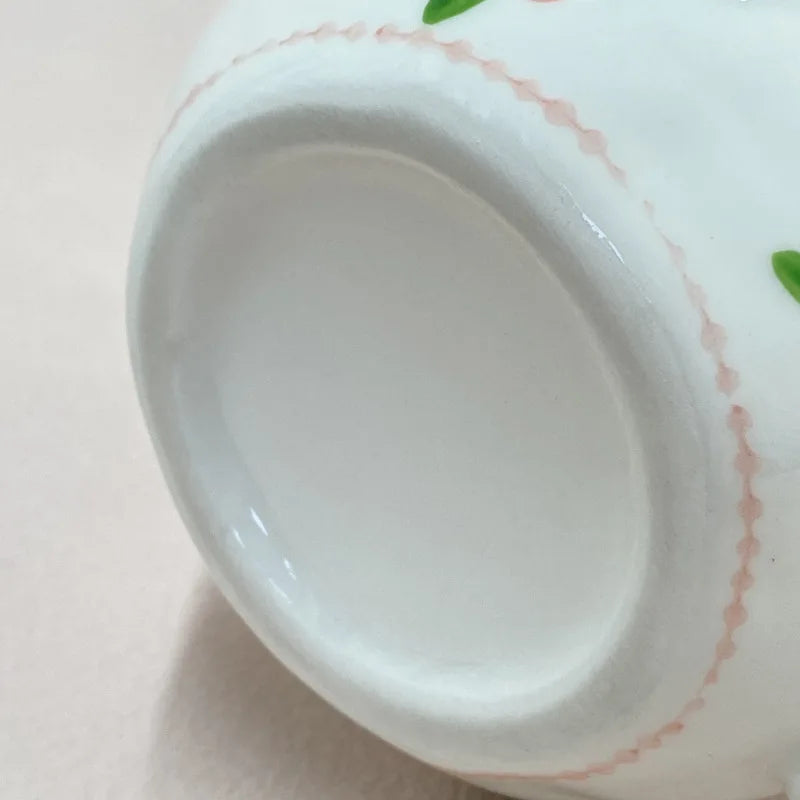 Cute Handmade Bow Ceramic Coffee Cup | Unique Gift Mug
