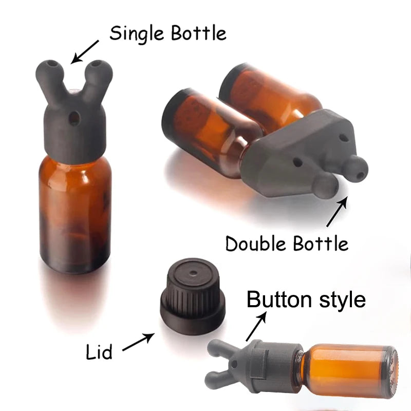 Mini Leakproof Essential Oil Inhaler Bottle | Portable Aromatherapy Dispenser