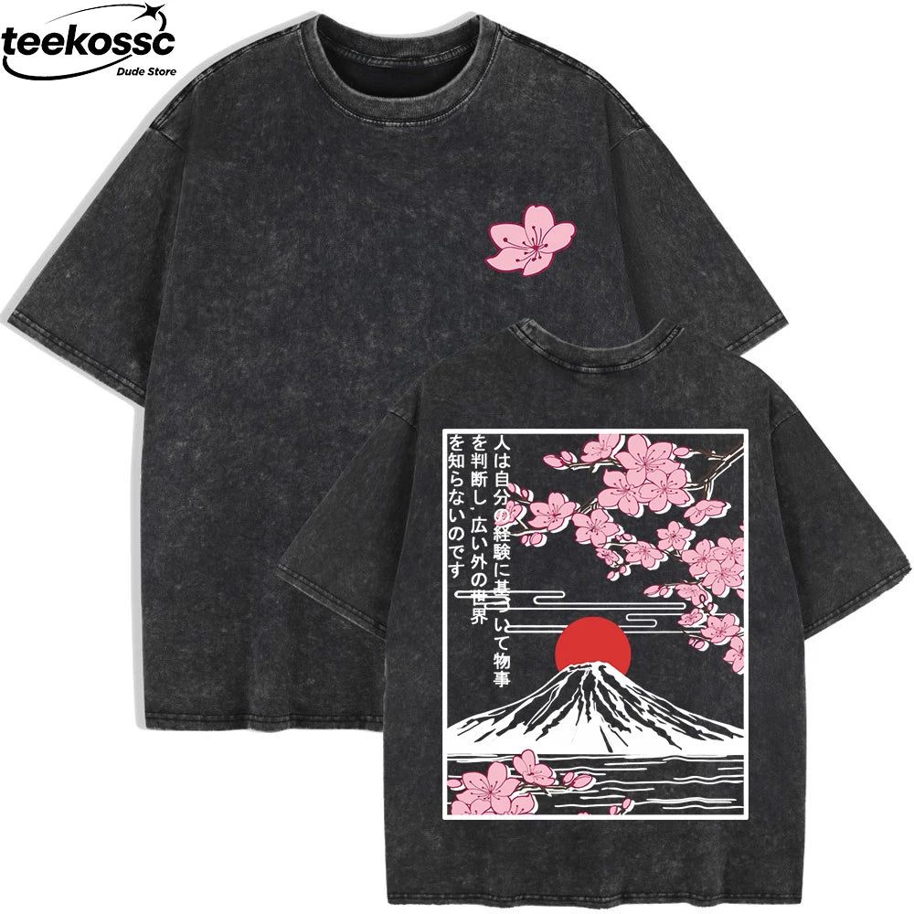 Women's Cherry Blossoms Oversized T-Shirt | Summer Cotton Top