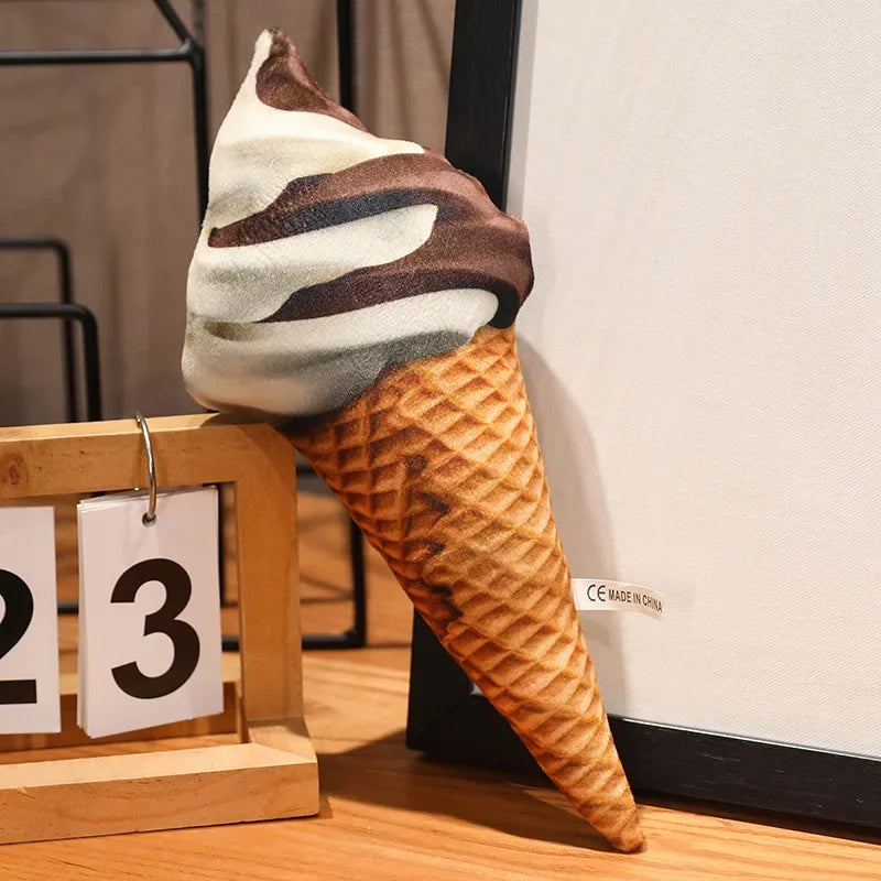 Ice Cream Plush Doll | Adorable Stuffed Decoration & Cushion