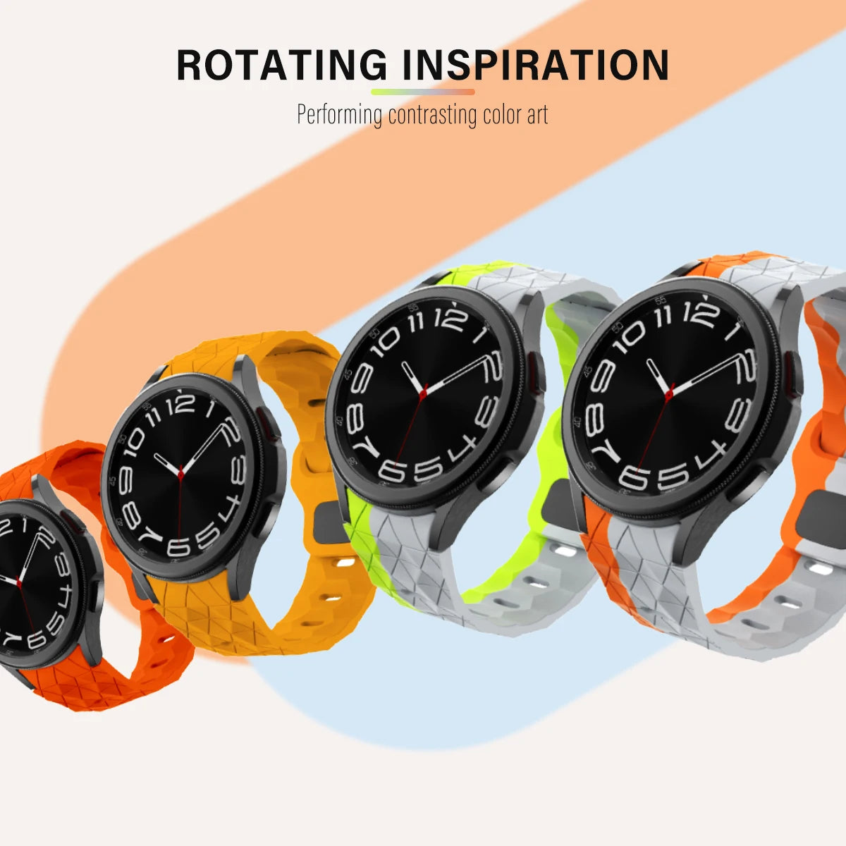 Stylish Silicone Sport Band for 20mm Watches | Comfortable Fit