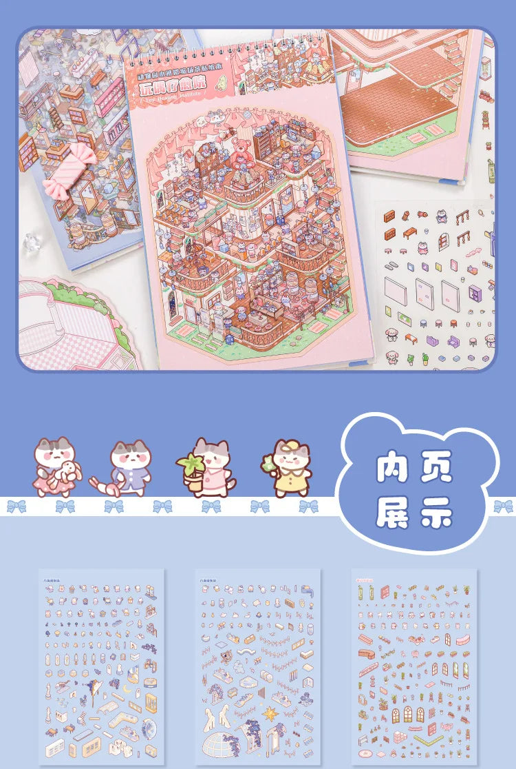 20 pcs Super Large Miniature Scene Stickers | Fun DIY Educational Craft
