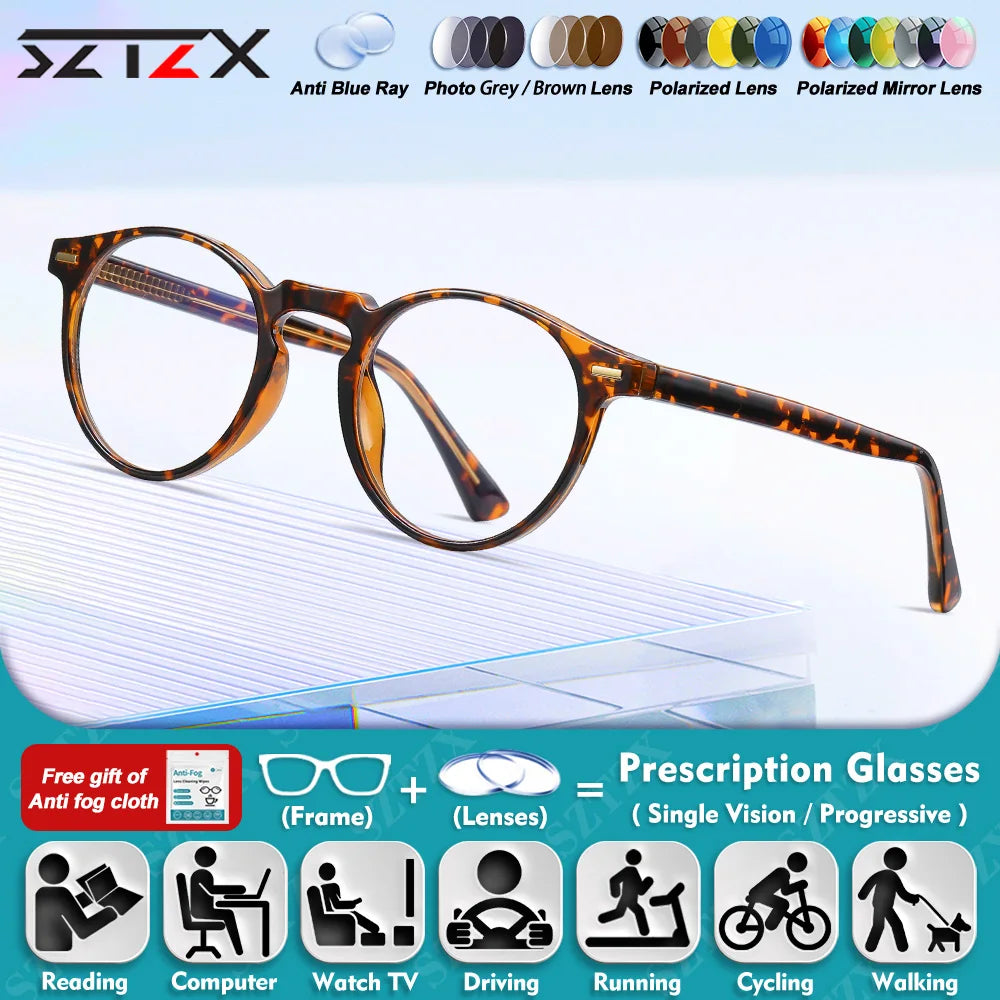 Stylish Women's Geometric Prescription Glasses | Blue Light Blocking