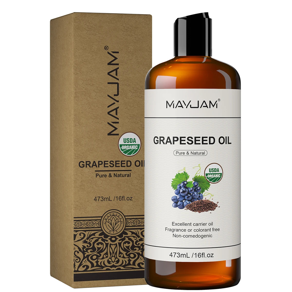 Organic Multi-Use Carrier Oil for Face, Hair & Massage