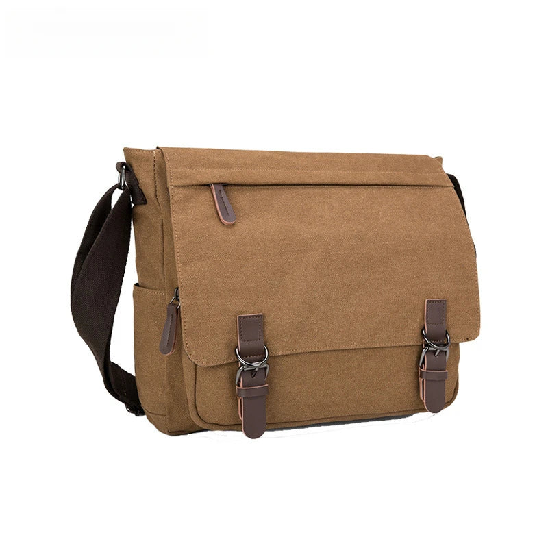 Bolso cruzado de lona unisex moderno | Elegante bolso para portátil de estudiante