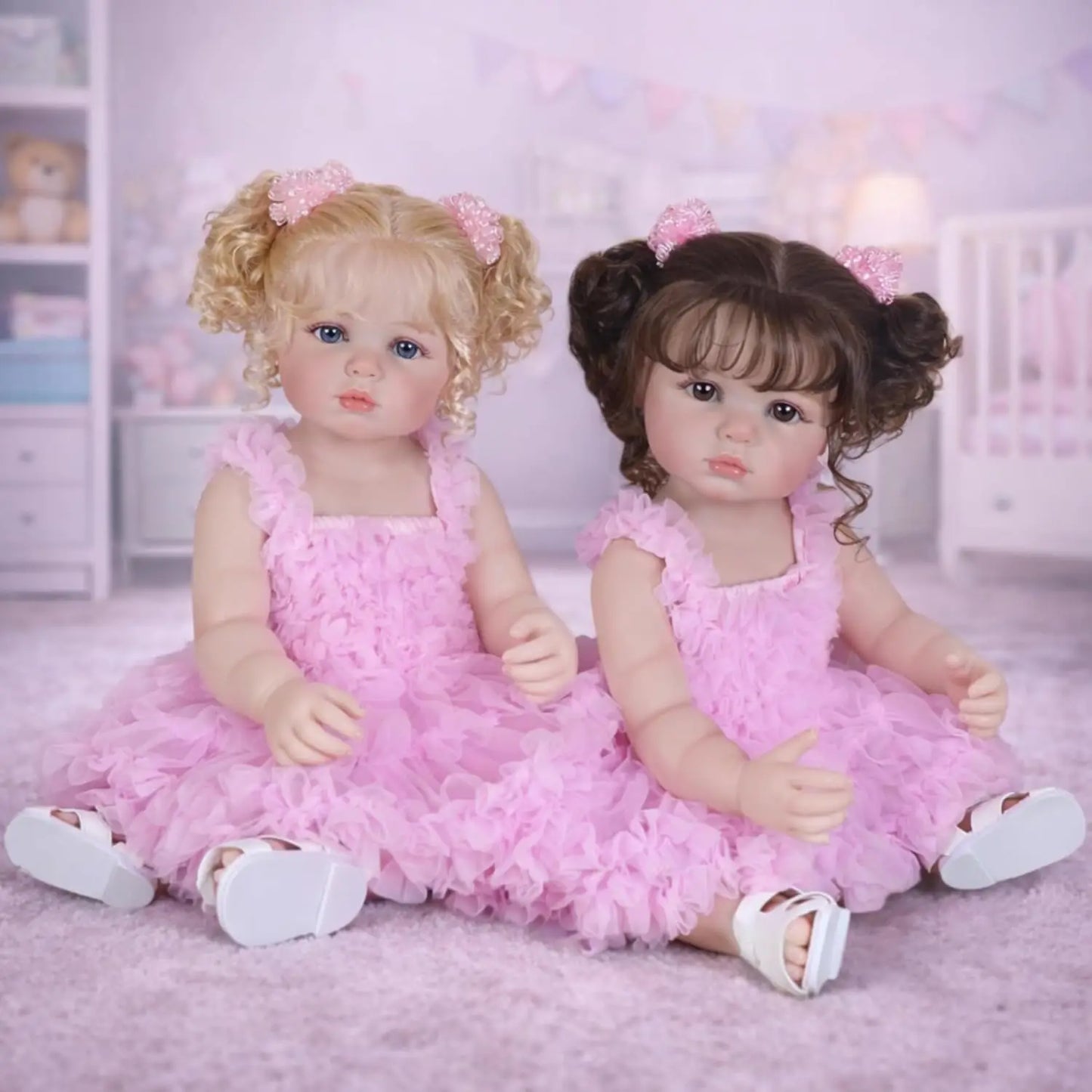 22" Realistic Reborn Baby Doll with Princess Outfit & Accessories