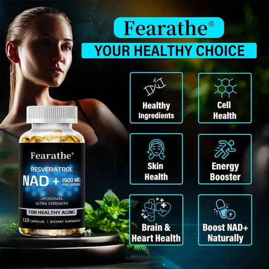 NAD+ Boost with Resveratrol | Enhance Vitality, Repair Cells
