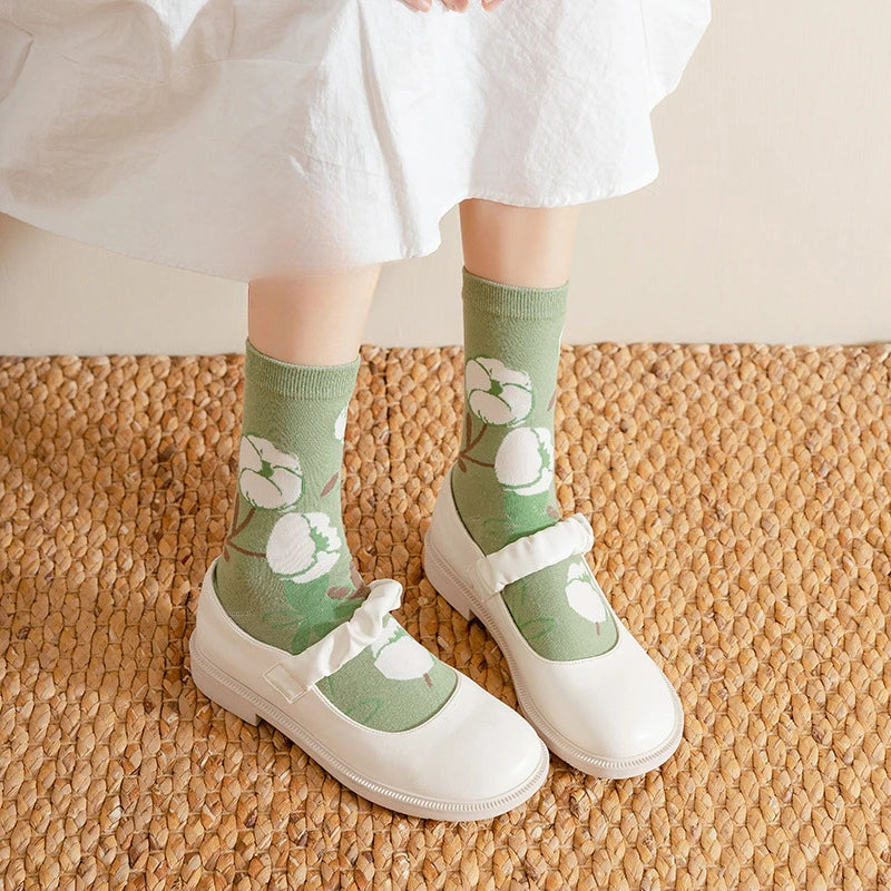 Cute Cartoon Frilly Socks for Women | Sweet Japanese Style