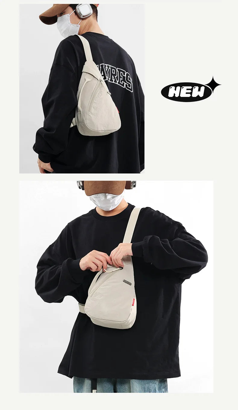 Versatile Nylon Zipper Waist Pack | Stylish Chest Bag for All
