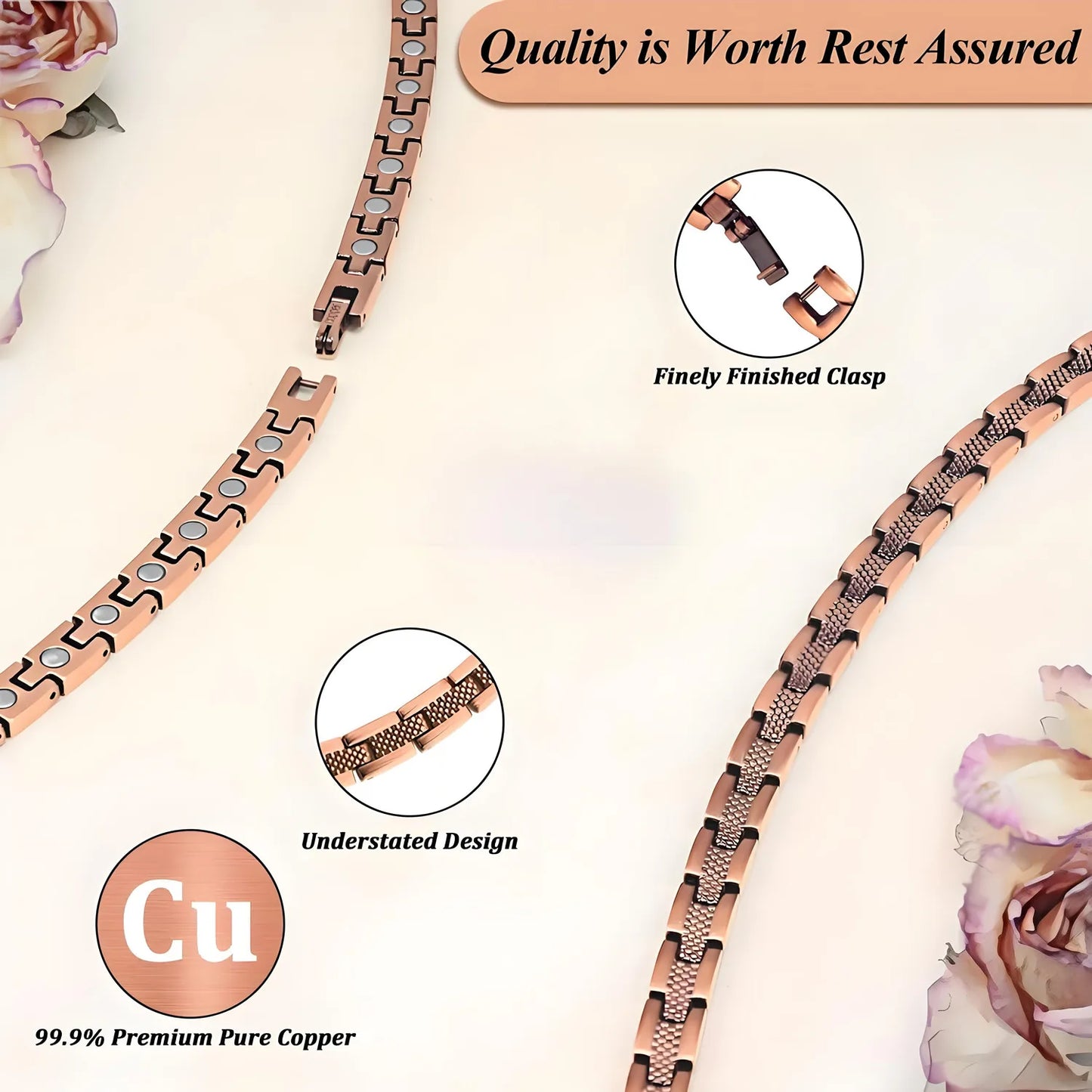 Pure Copper Serpentine Pattern Necklace | Luxury Jewelry Gift