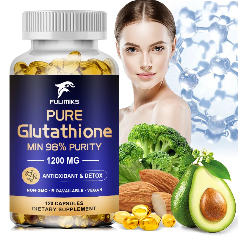Pure Glutathione Capsules | Support Detox, Antioxidant & Anti-Aging